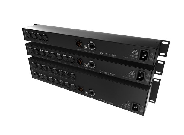 MADRIX® LUNA8 Art-Net node/USB interface 8 x 512 DMX  OUT, 1 x 512 DMX IN 